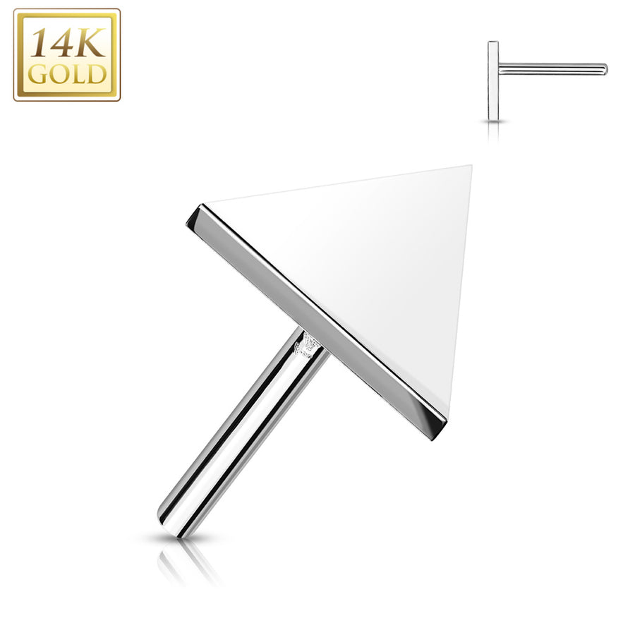 14kt gold triangle