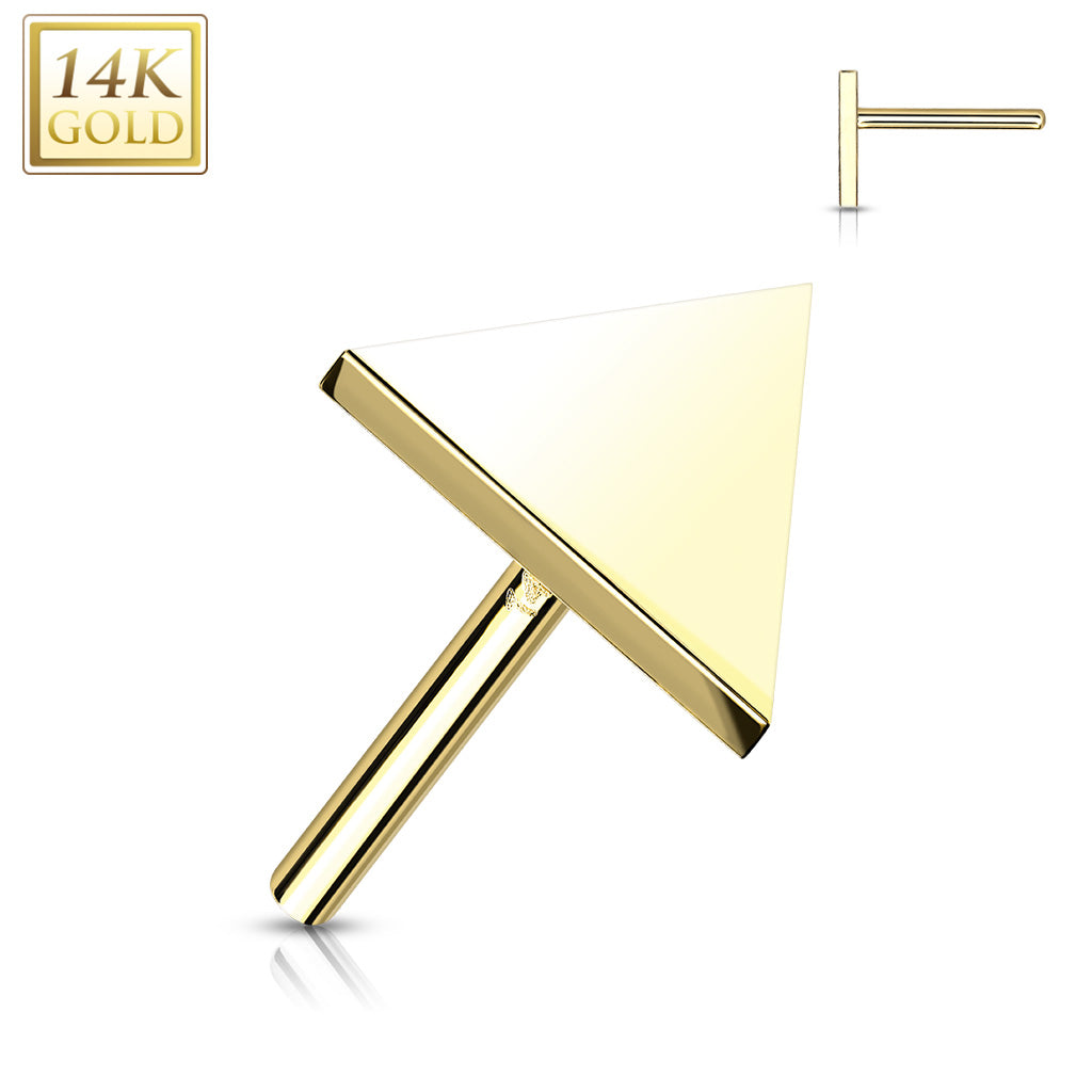 14kt gold triangle