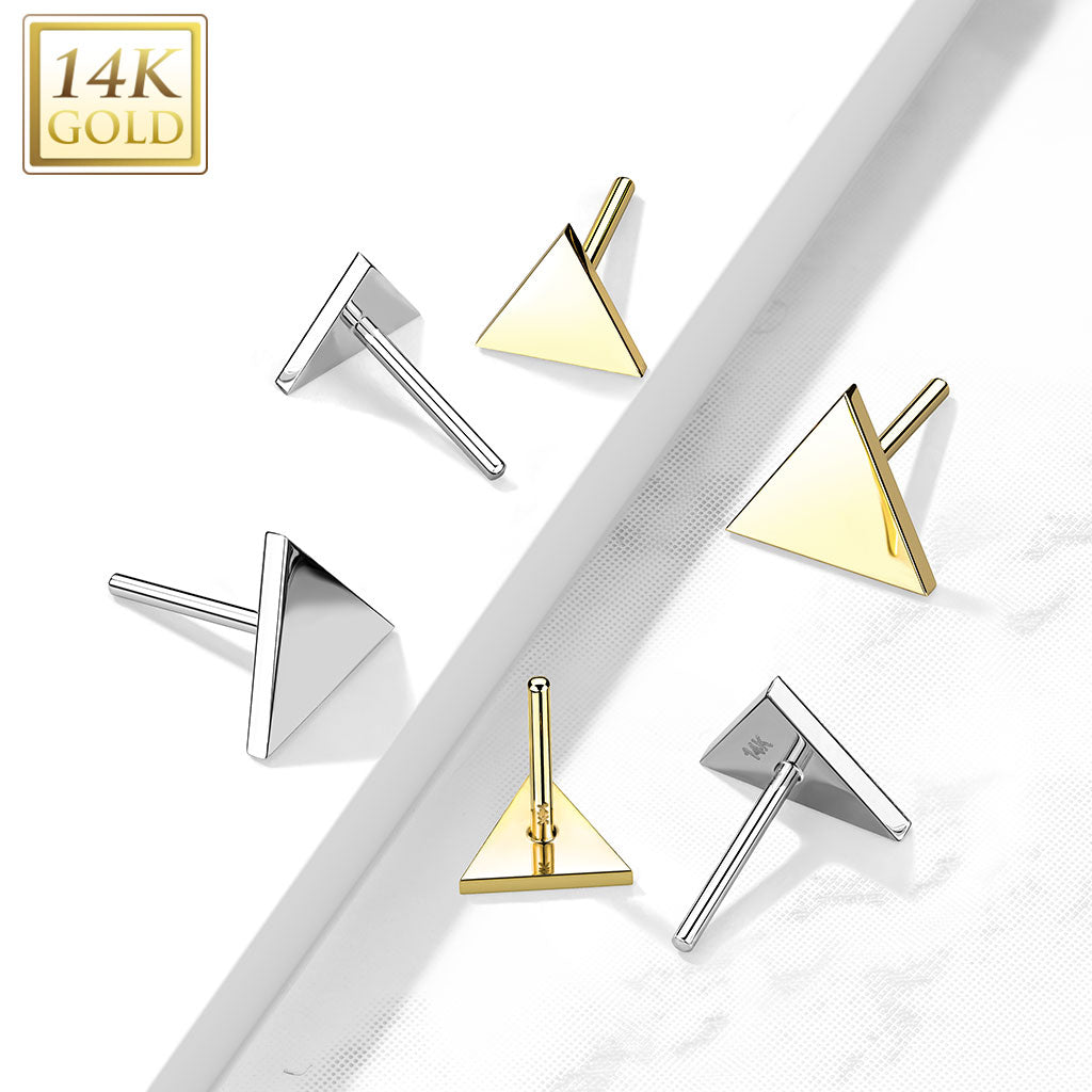 14kt gold triangle