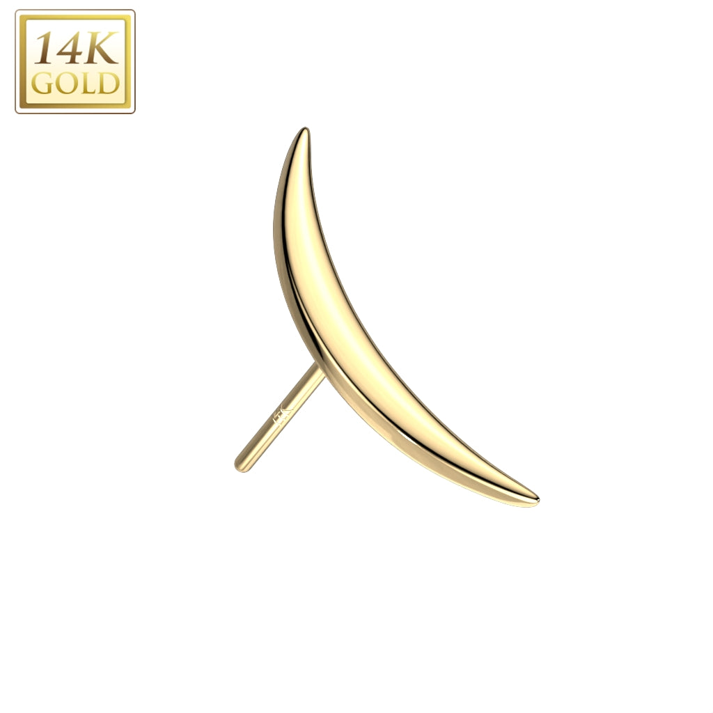 14kt gold triangle