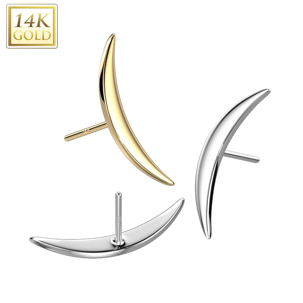 14kt gold triangle