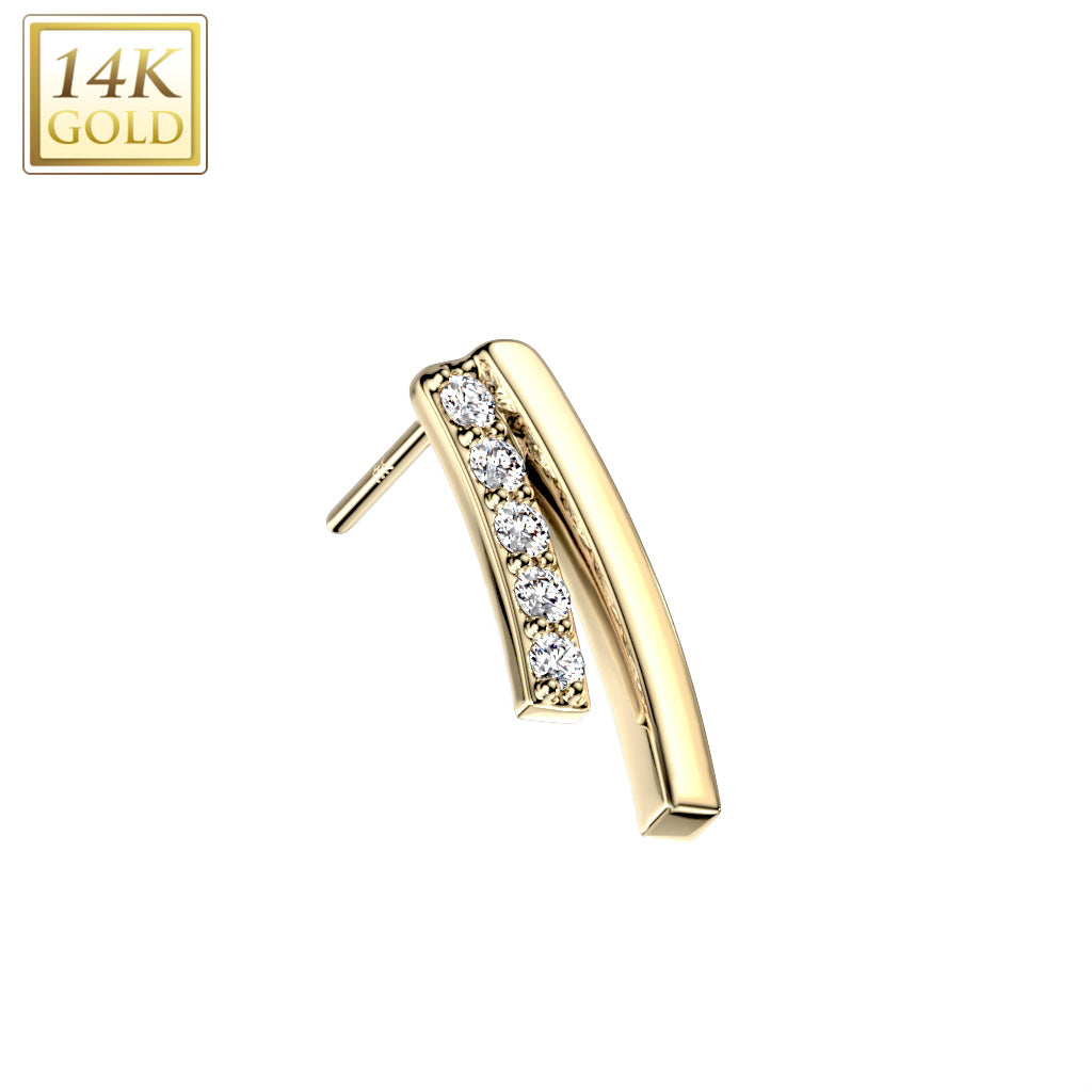 Double line gold 14Kt