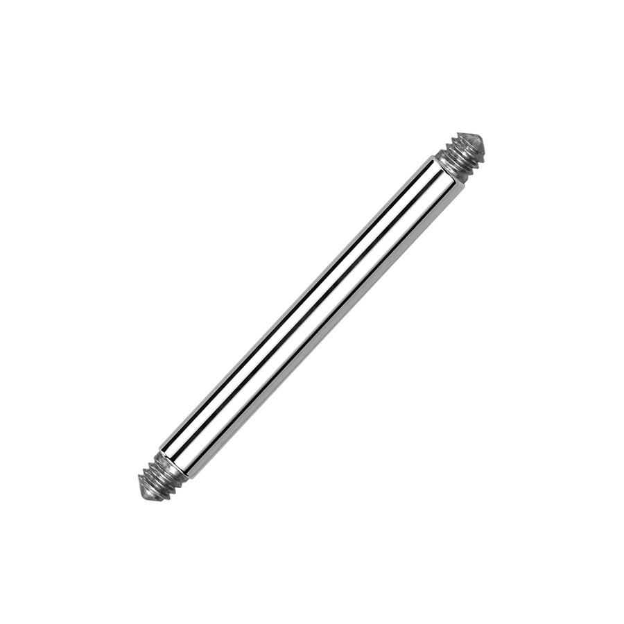 Barbell externally threaded