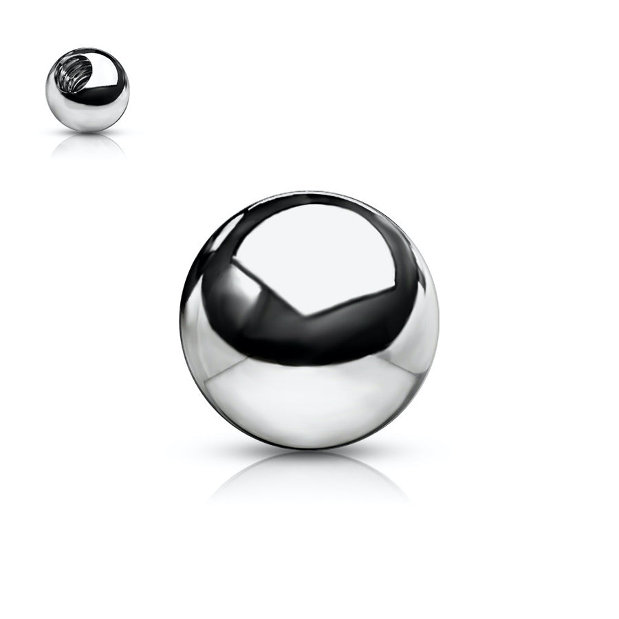 Ball internally threaded