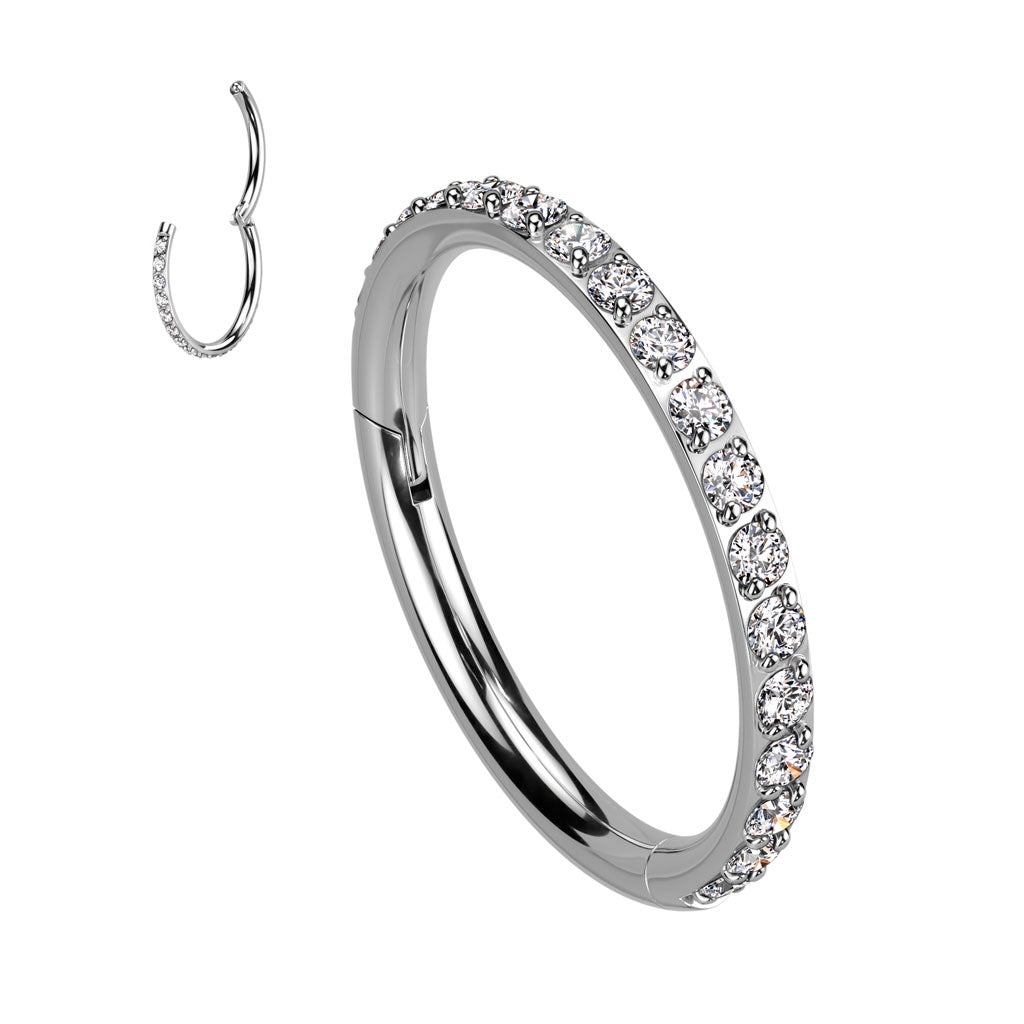 Zircon navel ring