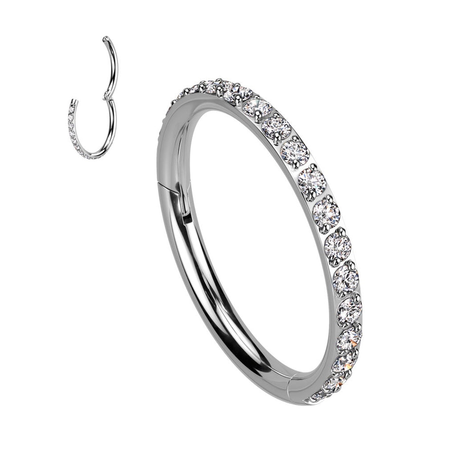 Zircons navel ring