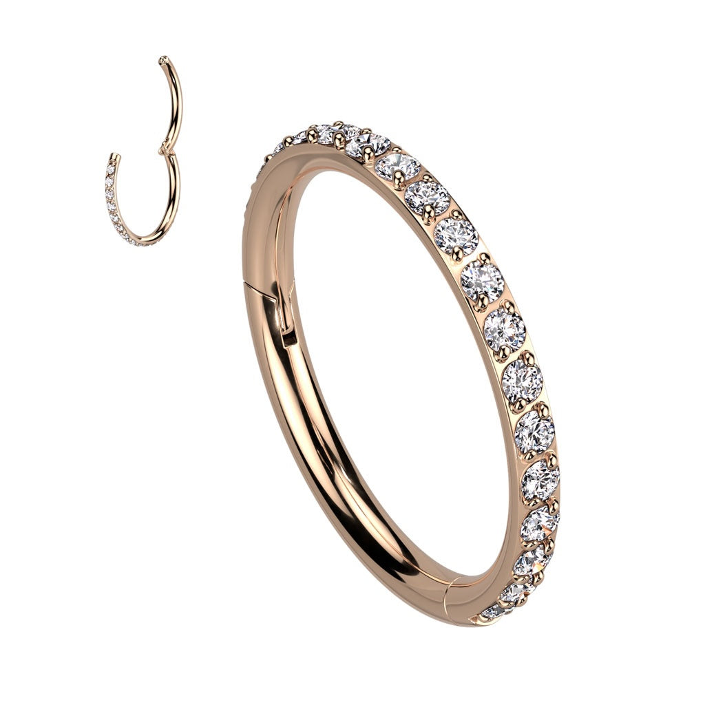 Zircon navel ring