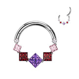 purple pink and red