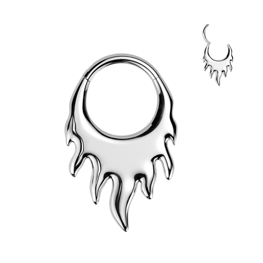 Melted flame