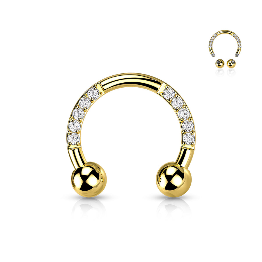 Bright circular barbell