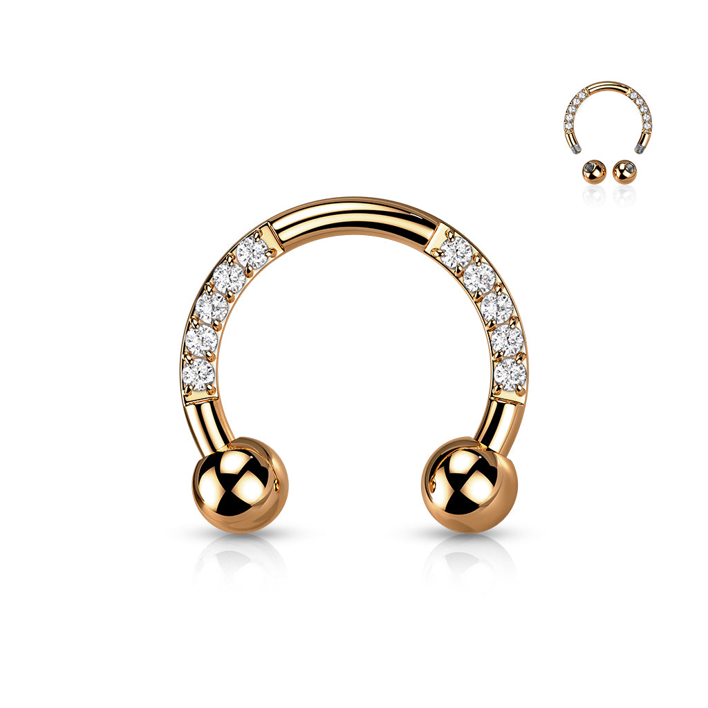 Bright circular barbell