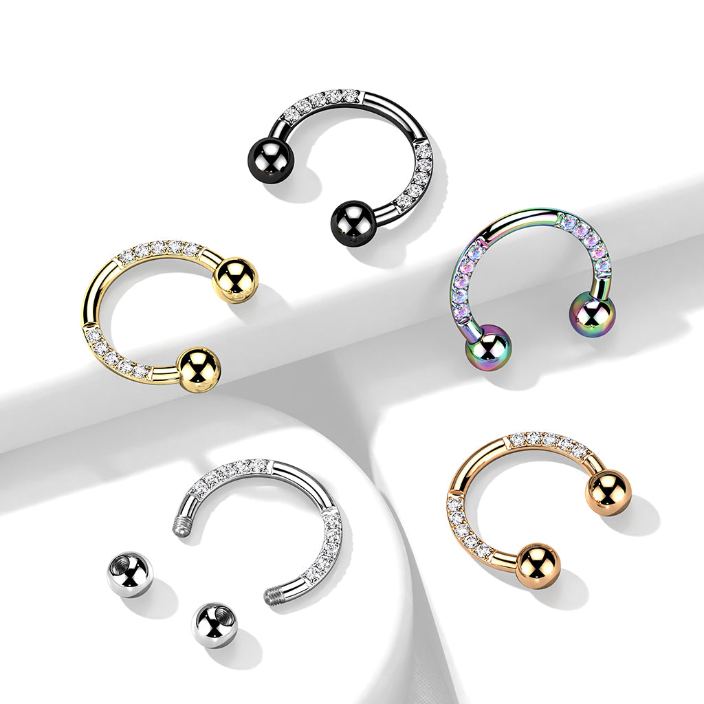 Bright circular barbell