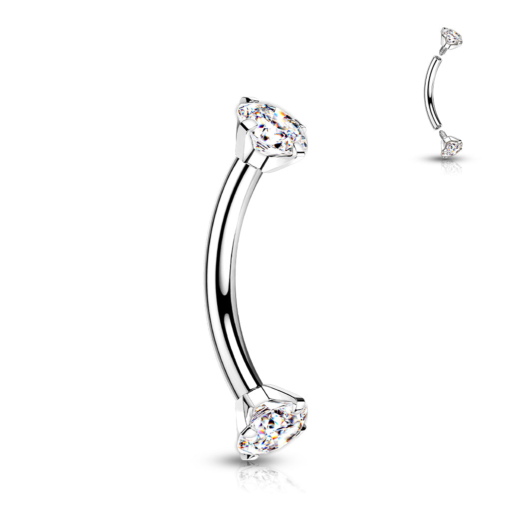 Light curved barbell