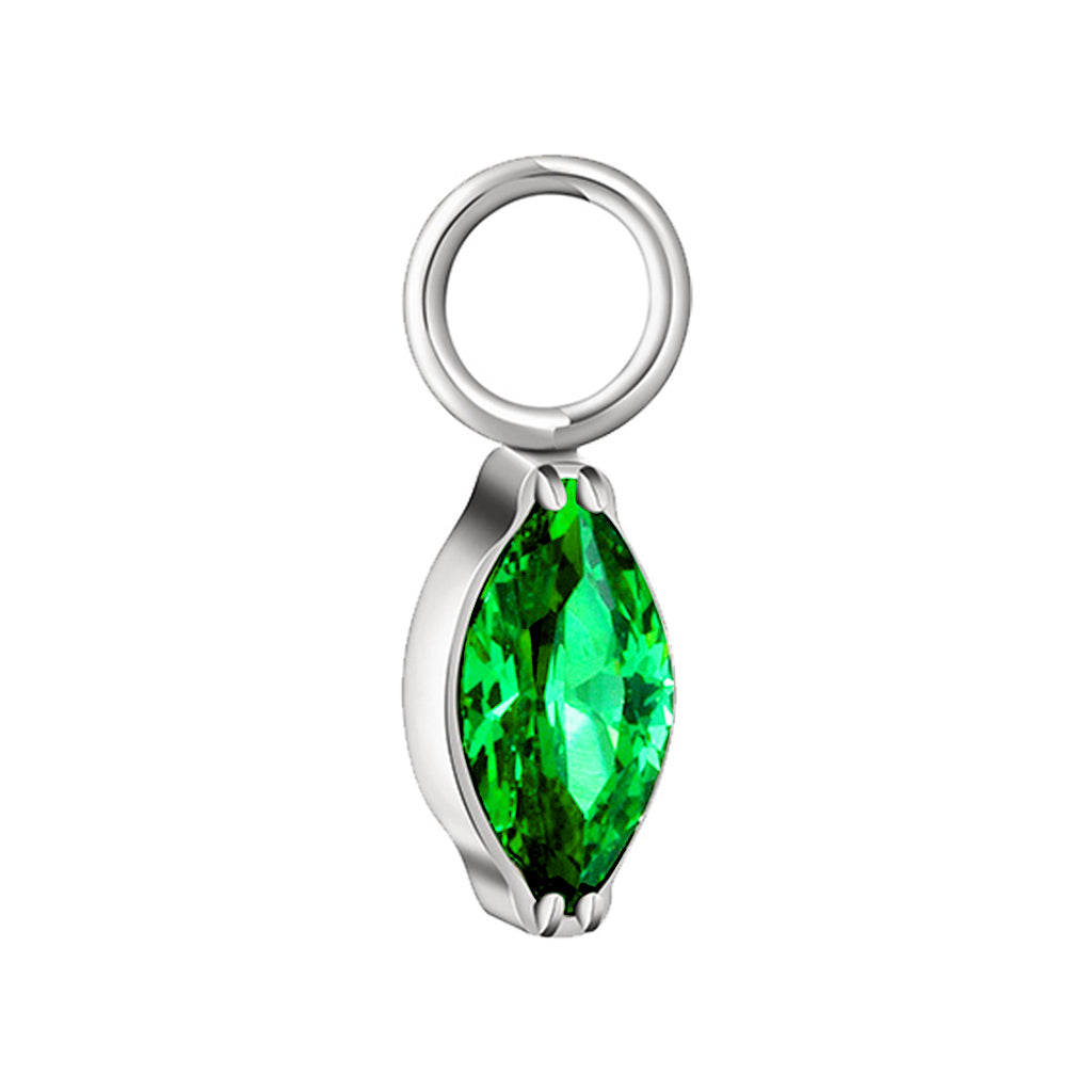 Marquise drop charm