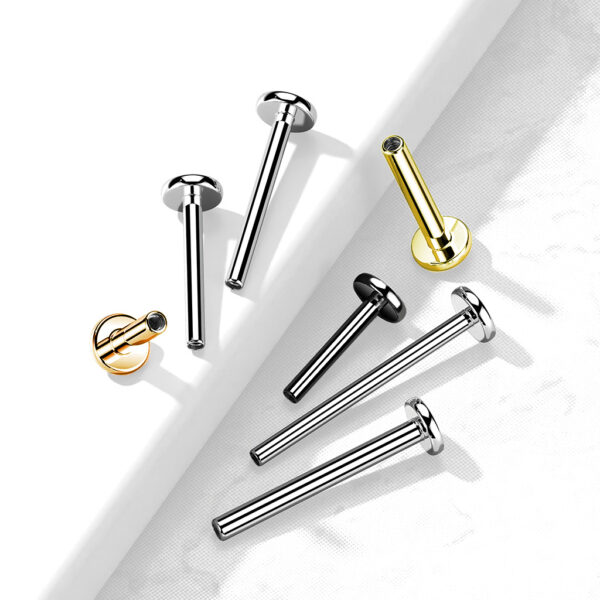 LABRET internally threaded with 4mm base - Image 2